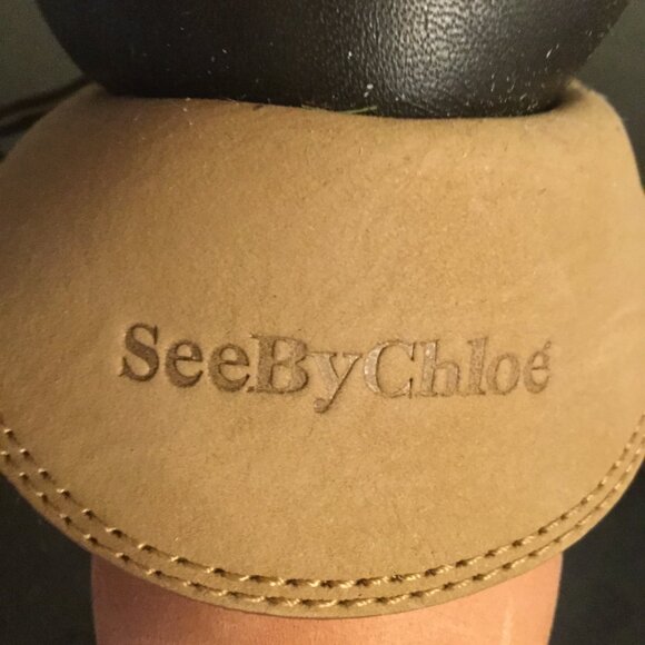 Chloe  See By Chloe ankle boots size 7 excellent condition tan worn very little - Picture 5 of 10
